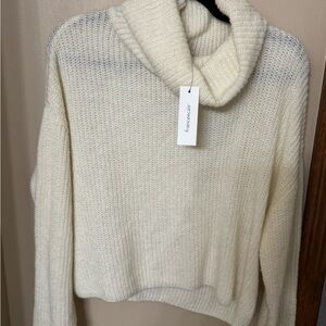 Miami for Francesca’s Cream Cowl Neck Sweater